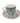 Laura Ashley "Kaleidoscope" teacup (2.75" h) & saucer (6" diam.)