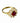 14k Tested Yellow Gold Lab Ruby Ring, 5.5 in.