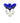 Set Of Six Cobalt Blue Crystal Goblets 7x3"