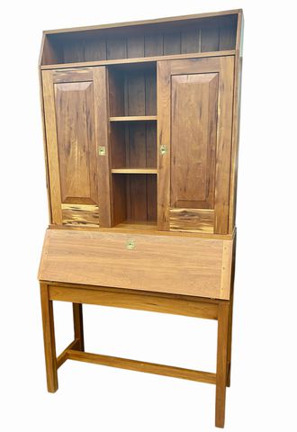 Shaker-Style Cherry Writing Desk by Curt Wessel, H. 80 in. x W. 42 in.