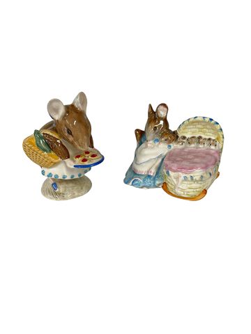Royal Albert Beatrix Potter "Hunca Munca" & "Appley Dapply"-1971