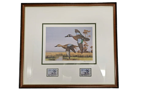 David Noll 1989 La Wildlife Fnd/Blu/Winged Teal Print, 16"H18"W