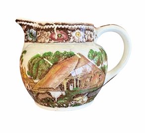 Vintage W. R. Midwinter (England) "Rural England" creamer, 2.25" h