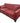 Storehouse maroon microsuede tufted tight back sofa w/ 2 matching pillows, 35.5"