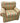 Huntington House Silk Upholstered Over Size Rolled Arm Chair & Ottoman