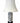 Blanc De Chine table lamp w/ ivory lampshade, 29" h