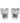 Pair Dansk Crystal Candlestick Holders 5.5"H