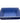 Blue ceramic casserole dish w/ rope-textured border, 3.5" h, 12" w, 8.5" d