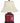 Asian-style oxblood square ceramic lamp w/ beige shade, 21.5" h