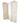 3-panel white solid wood partition, 84.5" h x 72.75" w