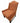 Orange Upholstered Accent Chair 39"h x 27"w x 29"d (as is)