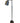 Black J. Hunt adjustible-height spotlight standing lamp, 51.5-55.5" h
