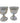 PAIR of vintage Libbey "Stardust" sherry glasses, 3.75" h