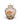 Lidded Chinese Toyo Whisper Garden (Peach) Ginger Jar 10"h x 8"w