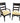 8 Transitional Dining Chairs, 2 Arm, 6 Sides, H. 41 in.