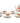 "Moss Rose" vintage porcelain teapot & 5 teacups/saucers (Japan)