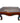 Antique Louis XV-style carved wood footstool w/ caned top, 7.25" h, 14.5" w, 10.
