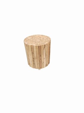 Richmond Rustic Wook Block End Table, Medium Oak