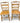 PAIR of vintage maple "Harvest Inn" Hitchcock chairs w/ floral motif, 33.5" h, 1