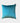 Teal green velour pillow, 24x24