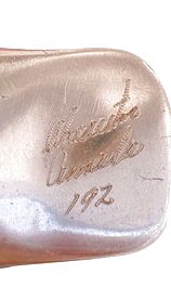 Vintage Hoselton Canada polished aluminum bird, 2.5" h, 3.5" w