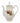 Vintage white porcelain teapot w/ rose motif (as is), 8.25" h
