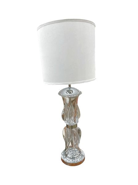 Murano Style MCM Glass Lamp 39 x15"