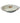 VTG white oval ceramic bowl w/ florals & gold trim, 18.5x14x5.25H