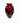 Metallic Crimson  Crate & Barrel Glass Vase 14"ht