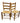 Pair American Ladder Back Side Chairs, ca. 1800, H. 34 in. x W. 17 in.
