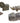 Set of 4 soapstone animals hand-carved in Kenya: rhino, big cat, lion, and fish