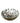 Decoupage + Metal Centerpiece Bowl w Tulips 5"h x 11"dia