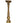 #5  of 6 Goldtone tall candleholder 23" h