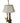 Brass Candlestick Lamp 27"h x 15"dia