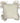 Ivory tone-on-tone pillow w/ fringe, 15" x 15"