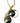 Pair 14k Yellow Gold & Tahitian Pearl Dangle Earrings