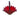 Ruby Red Glass Feather Basket 11x14"