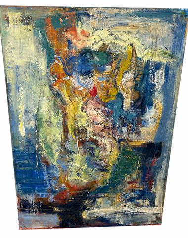 Renowned Artist Andrew Brown Large Acrylic Painting 66" h x 48"w