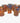 Set of 7 tortoiseshell blown-glass tumblers, 5" h