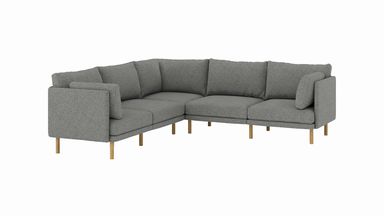 Field 5 Piece Sectional, Color Fog