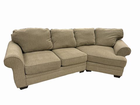 Tweed sectional sofa, 120x56x38H