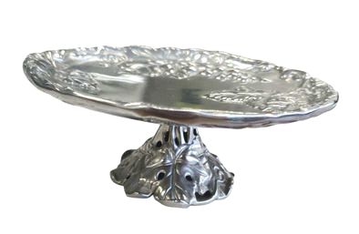 Arthur Court Metal Cake Stand 3"Hx8"D