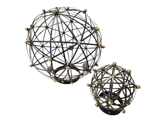 Aaron Kramer Urban Objects, Pair  Balls, Play n Display 8"dia, 5"dia