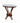 Victorian-style marble top end table, 28H. 25.5W. 20.5D.