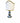 Italian Deruta Table Lamp by Artist A.Binaglia & Signed w/Custom Shade 18x10"