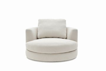 Hamilton Swivel Armchair, Performance White