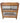 2-shelf walnut barrister bookcase, 38" h, 34" w, 11" d