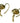 Pair 14k Yellow Gold & White Sapphire Stud Earrings, 2.6 g