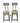 Pair of Wood & Metal barstools, 39H. 15W. 18D