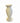 Crackle Glaze Ivory Ceramic w/Pedestal Base 11x5"